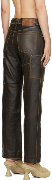 Brown Dreszen Leather Pants