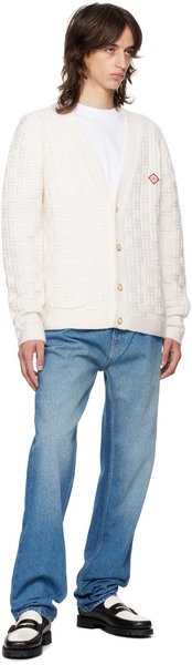 Off-White Column Knit Cardigan