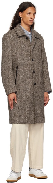 Beige & Brown Rogan Coat