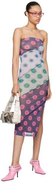 Multicolor Lila Midi Dress