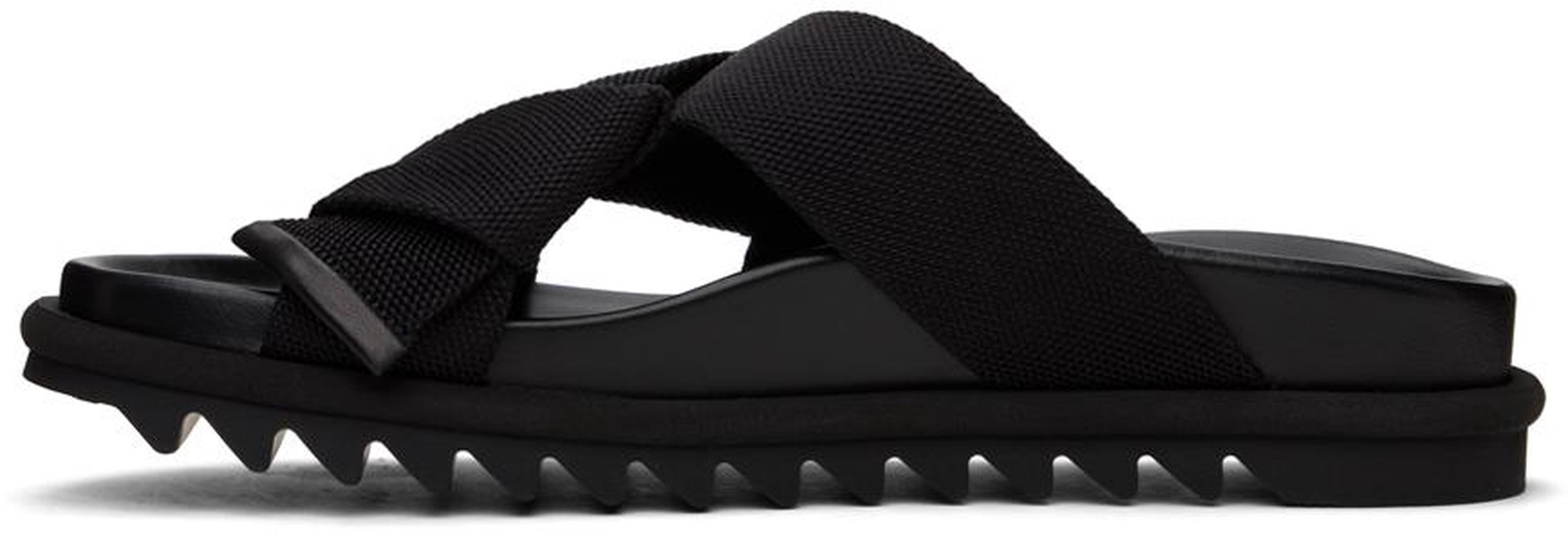 Black Criss-Crossing Sandals