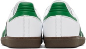 White & Green Samba OG Sneakers