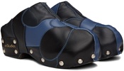 SSENSE Exclusive Black & Blue Bloggi's Clogs