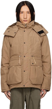 Beige Takibi Down Jacket