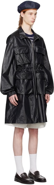 Black Military Coat