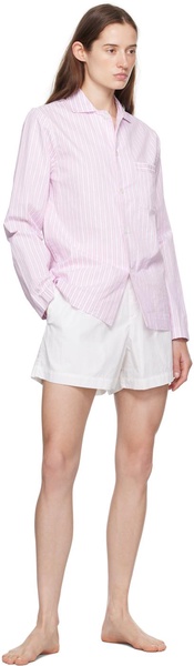 White Drawstring Pyjama Shorts