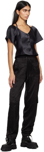 Black Relaxed Fit Trousers