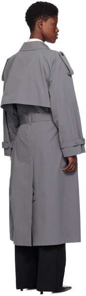 Gray Avio Trench Coat