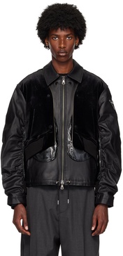 Black Bientain Zip-Up Jacket