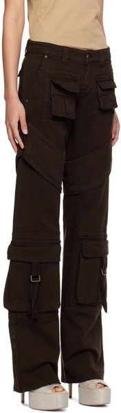 SSENSE Exclusive Brown Denim Cargo Pants