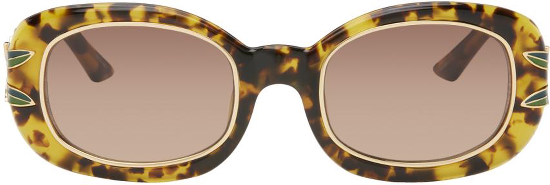 Gold & Brown Laurel Sunglasses