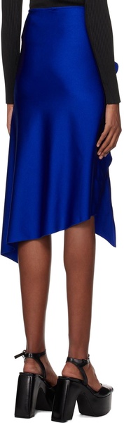 Blue Flower Midi Skirt