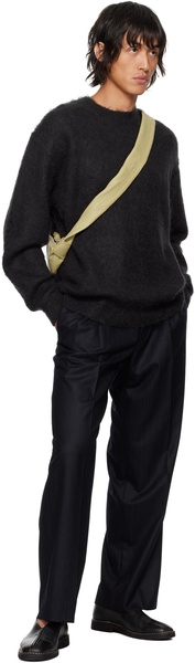 Black Super Kid Mohair Sweater