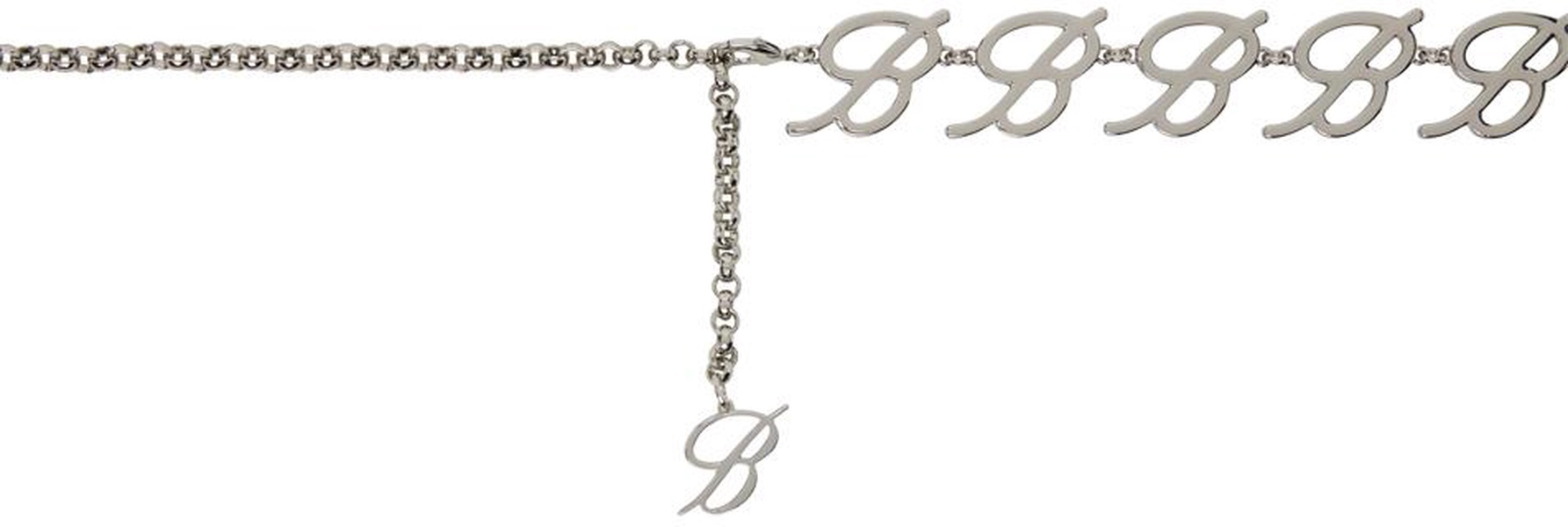 Silver Logo Chain Belt