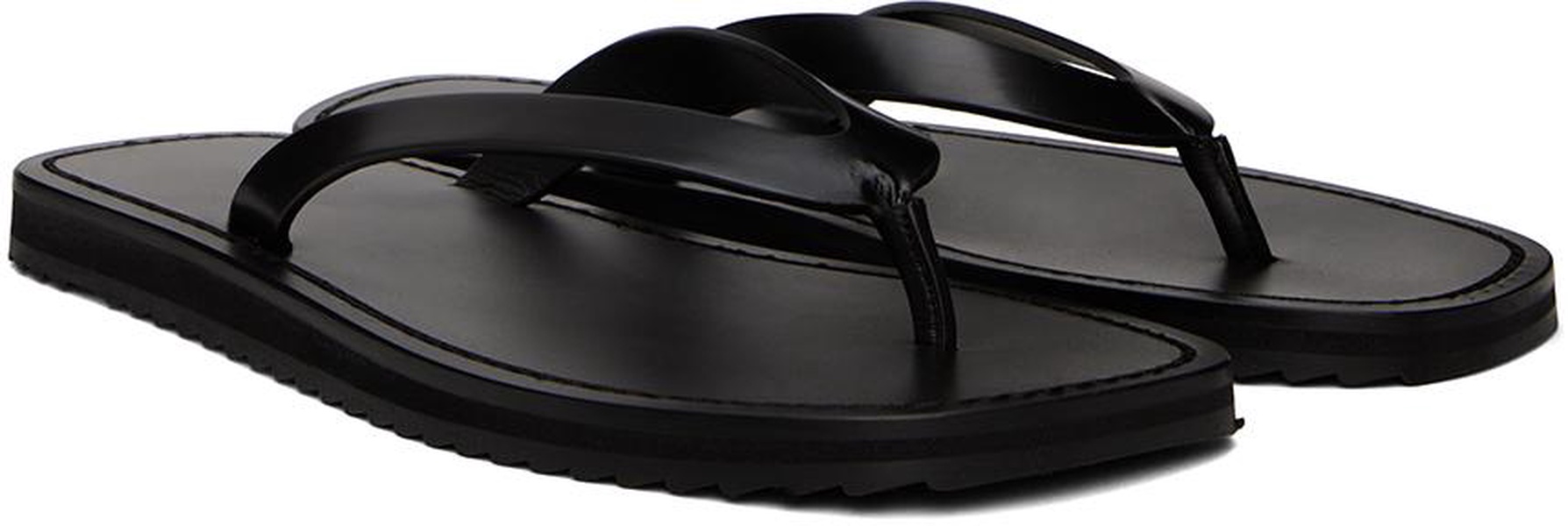 Black City Flip Flops