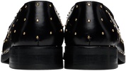 SSENSE Exclusive Black Studded Leather Loafers