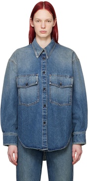 Navy 'The Mahmet' Denim Shirt