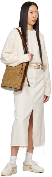 Beige Small Rebound Textured Belt