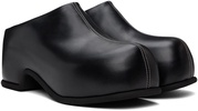 Black Slip-On Mules