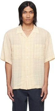 Beige Check Shirt