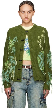 Green Macaron Cardigan