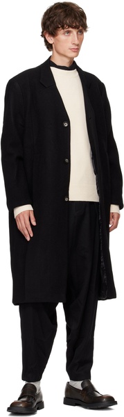 Black Pleated Coat