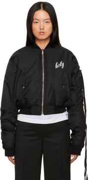 Black Lea Bomber Jacket