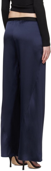 Navy Bias Trousers