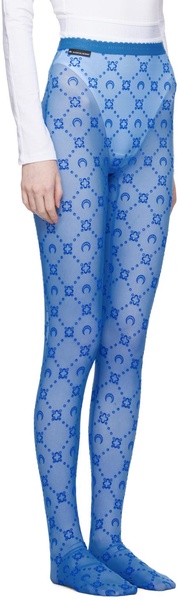 SSENSE Exclusive Blue Moonogram Tights