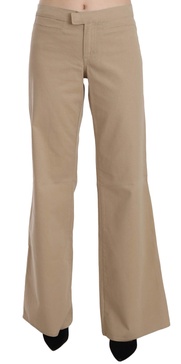 Just Cavalli  Cotton Mid Waist Flared Trousers Pants