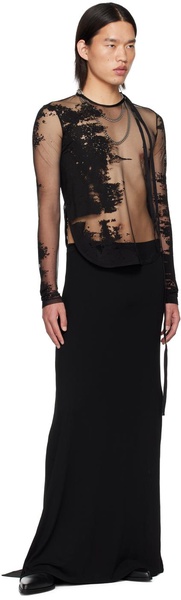 Black Rex Maxi Skirt