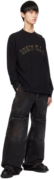 Black Faded Long Sleeve T-shirt