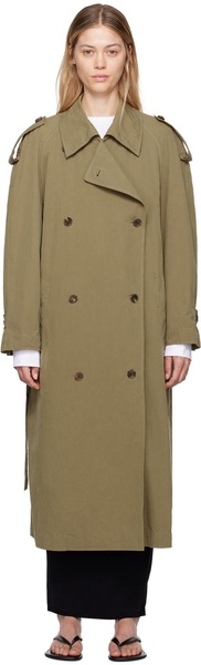 Khaki Denver Down Trench Coat