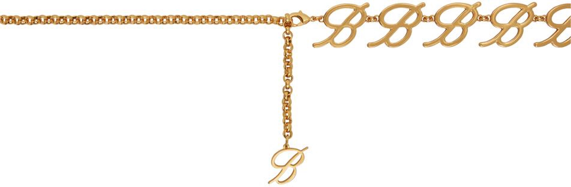 Gold Logo Chain Belt