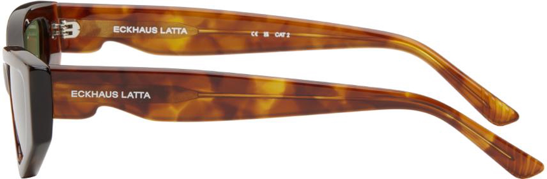 SSENSE Exclusive Tortoiseshell 'The Tilt' Sunglasses