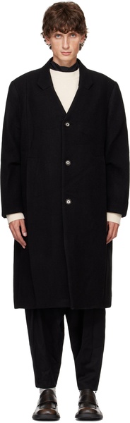 Black Pleated Coat