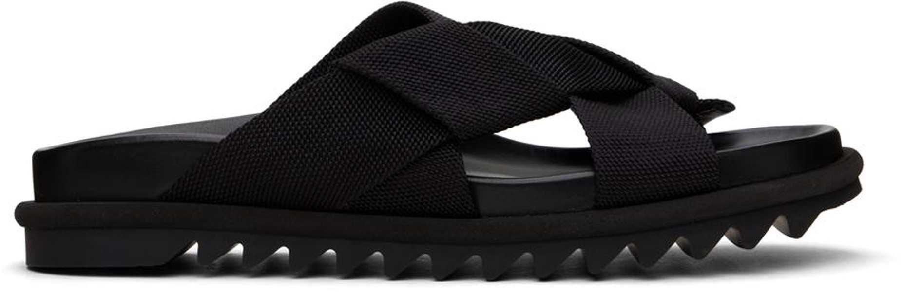 Black Criss-Crossing Sandals