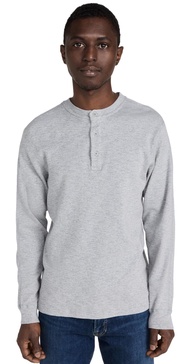 Slub Long Sleeve Henley Tee