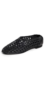 Eden Woven Leather Ballet Flats