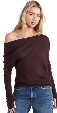 Tissue Cashmere Slouch Sweater