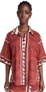 Red Paisley Situation Shirt