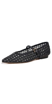 Woven Black Flats