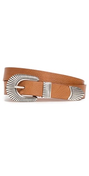 Skinny Western Leather Belt