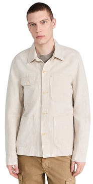 Work Jacket In Linen Canvas