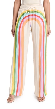 Stripe Print Pyjama Style Trousers