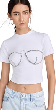 Crystal Bustier Cup T-Shirt