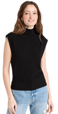 Arco Cashmere Sleeveless Turtleneck Sweater