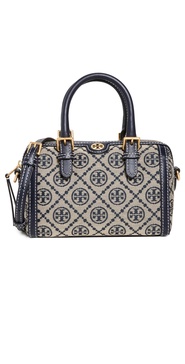 T Monogram Jacquard Barrel Petite Bag