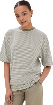 Bo Tee Olive and Ivory Stripe