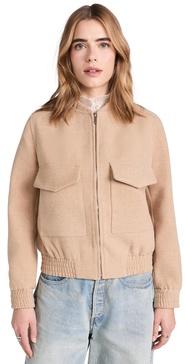 Wool Bomber Pocket Jacket